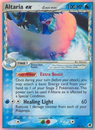 Altaria EX (Delta Species) - 90/101 - Dragon Frontiers Holofoil