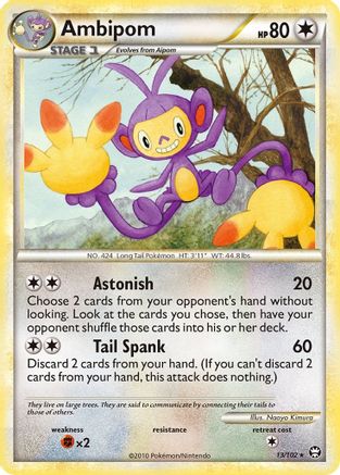 Ambipom - 13/102 - Triumphant Reverse Holofoil