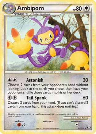 Ambipom 13/102 - HSTriumphant Reverse Holofoil