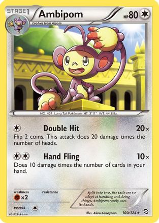 Ambipom - 100/124 - Dragons Exalted Reverse Holofoil