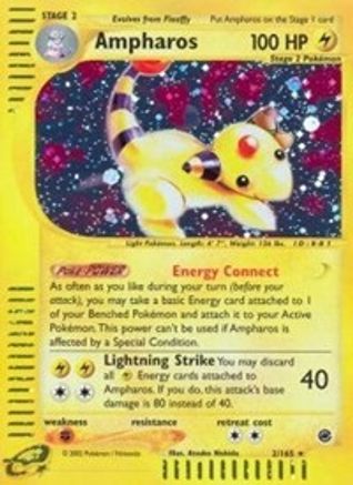 Ampharos 2/165 - Expedition Base Set Holofoil