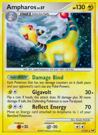 Ampharos - 1/127 - Platinum Holofoil