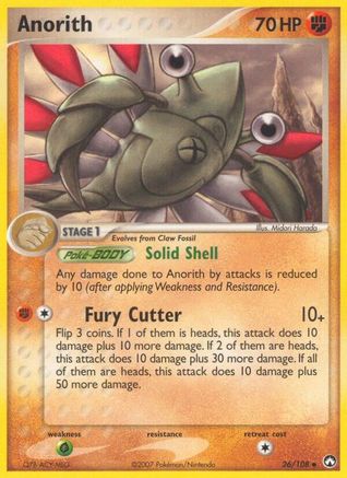 Anorith - 26/108 - Power Keepers Reverse Holofoil