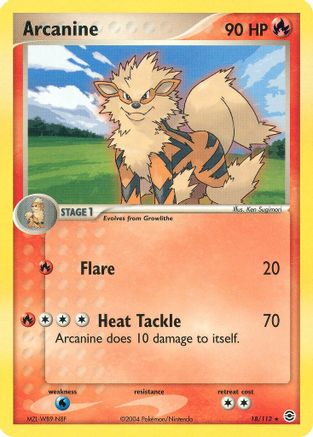 Arcanine 18/112 - FireRed & LeafGreen Reverse Holofoil