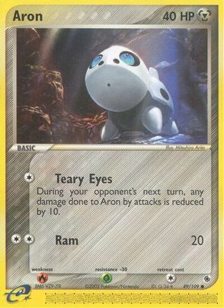 Aron 49/109 - Ruby & Sapphire Reverse Holofoil