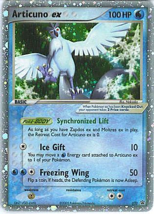 Articuno ex 32/40 - Nintendo Black Star Promos Holofoil