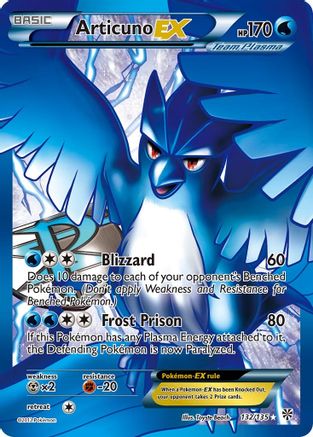 Articuno EX (Team Plasma) (Full Art) 132/135 - Plasma Storm Holofoil