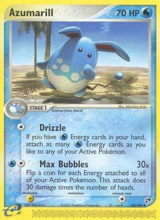 Azumarill 30/100 - Sandstorm Reverse Holofoil