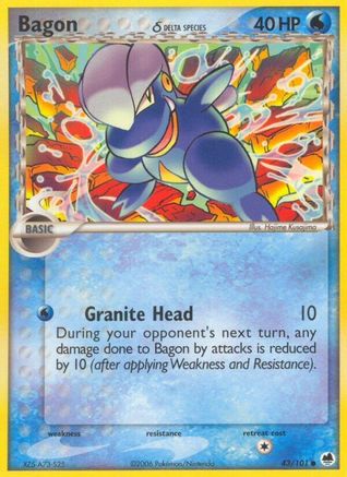 Bagon (Delta Species) 43/101 - Dragon Frontiers