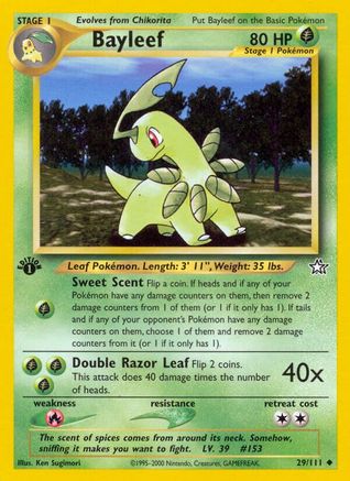 Bayleef 29/111 - Neo Genesis 1st Edition