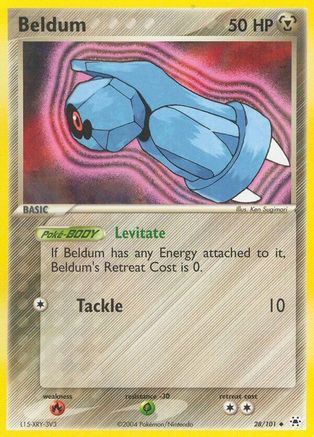 Beldum 28/101 - Hidden Legends Reverse Holofoil