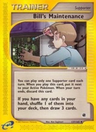 Bill's Maintenance 137/165 - Expedition Reverse Holofoil