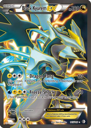 Black Kyurem EX (Full Art) 145/149 - Boundaries Crossed Holofoil