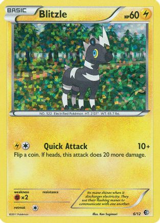 Blitzle - 6/12 6/12 - McDonalds Promos 2011 Holofoil