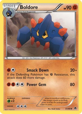 Boldore 51/98 - Emerging Powers Reverse Holofoil
