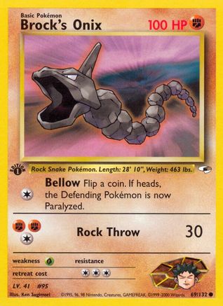 Brock's Onix (69) 69/132 - Gym Heroes Unlimited
