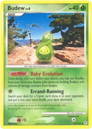 Budew 43/130 - Diamond and Pearl Reverse Holofoil