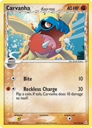Carvanha (Delta Species) 61/110 - Holon Phantoms Reverse Holofoil