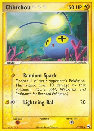 Chinchou - 57/101 57/101 - Hidden Legends