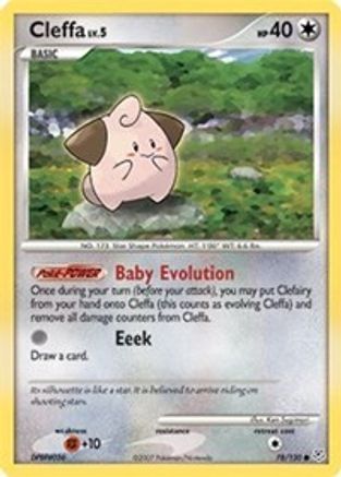 Cleffa 78/130 - Diamond and Pearl Reverse Holofoil