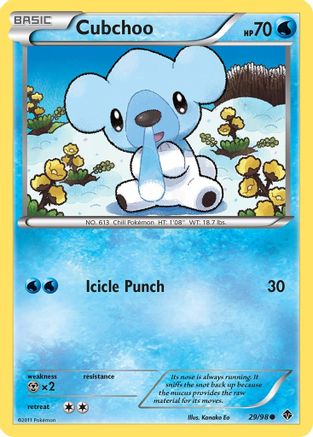 Cubchoo (29) 29/98 - Emerging Powers Reverse Holofoil