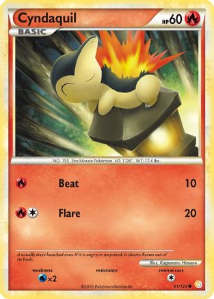 Cyndaquil 61/123 - HeartGold SoulSilver