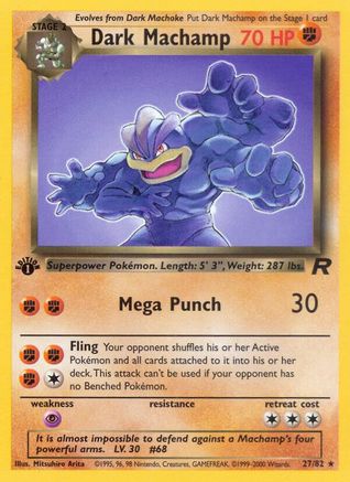 Dark Machamp 27/82 - Team Rocket Unlimited