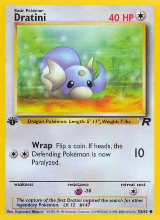 Dratini 53/82 - Team Rocket 1st Edition