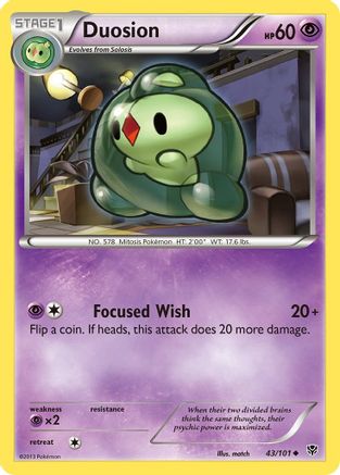 Duosion 43/101 - Plasma Blast Reverse Holofoil