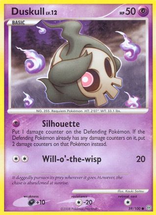 Duskull 59/100 - Stormfront Reverse Holofoil