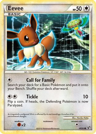 Eevee 48/90 - HSUndaunted Reverse Holofoil