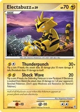 Electabuzz 81/130 - Diamond & Pearl Reverse Holofoil