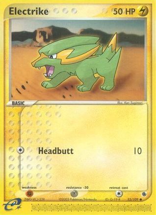 Electrike - 52/109 52/109 - Ruby and Sapphire Reverse Holofoil