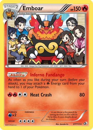 Emboar 27/113 - Legendary Treasures Holofoil