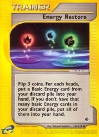 Energy Restore 141/165 - Expedition Base Set Reverse Holofoil