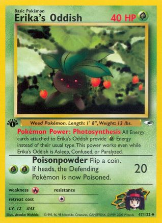 Erika's Oddish (47) 47/132 - Gym Heroes Unlimited