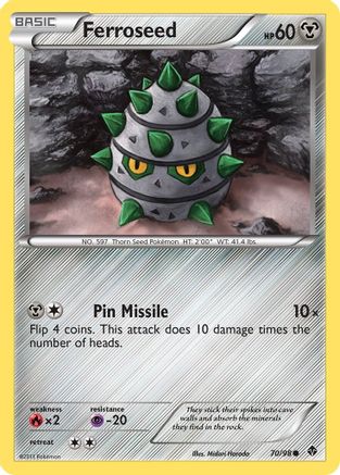 Ferroseed (70) 70/98 - Emerging Powers Reverse Holofoil