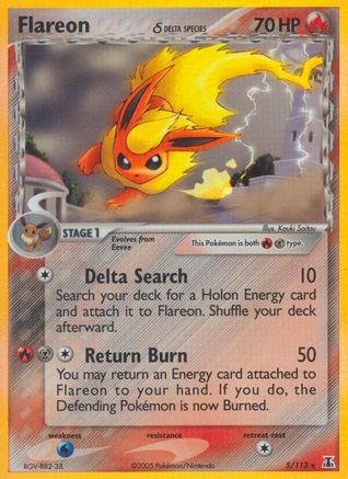 Flareon δ 5/113 - Delta Species Holofoil