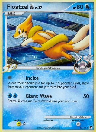 Floatzel GL 4/111 - Rising Rivals Holofoil