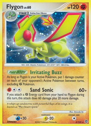 Flygon 5/132 - Secret Wonders Holofoil