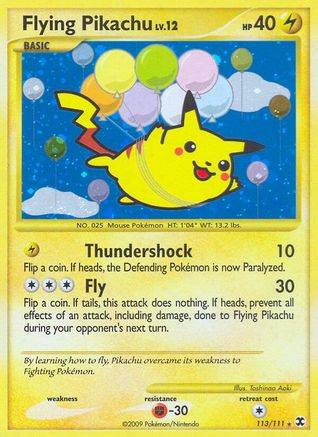 Flying Pikachu 113/111 - Rising Rivals Holofoil