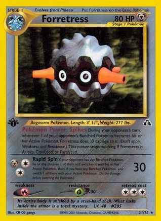 Forretress 21/75 - Neo Discovery 1st Edition