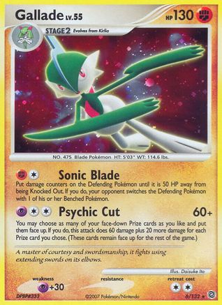 Gallade 6/132 - Secret Wonders Holofoil