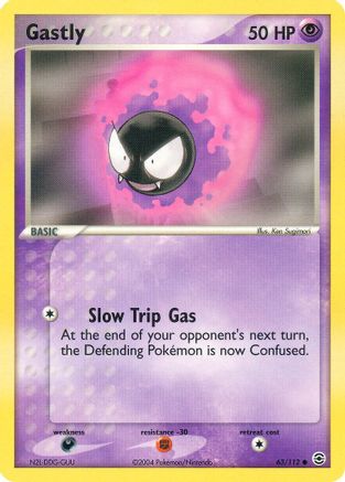 Gastly 63/112 - FireRed & LeafGreen Reverse Holofoil