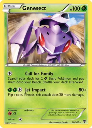 Genesect 10/101 - Plasma Blast Reverse Holofoil