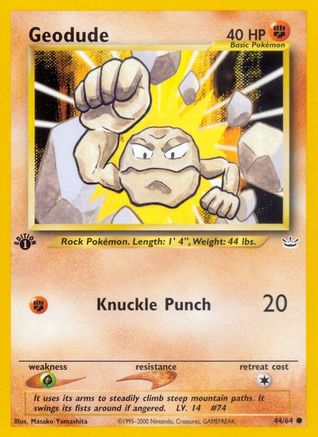 Geodude 44/64 - Neo Revelation Unlimited