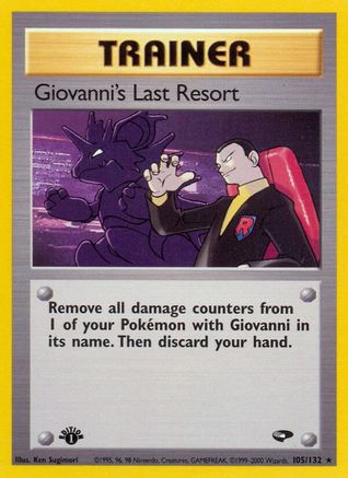 Giovanni's Last Resort 105/132 - Gym Challenge Unlimited