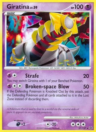 Giratina (27) 27/127 - Platinum Reverse Holofoil