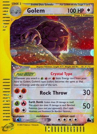 Golem 148/144 - Skyridge Holofoil