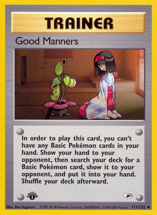 Good Manners 111/132 - Gym Heroes 1st Edition